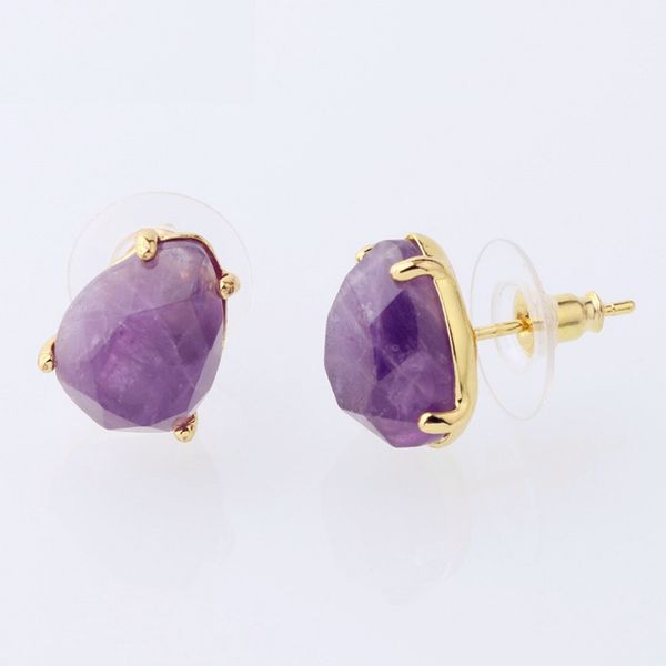10 pairs trendy gold plated water drop amethyst stone stud earrings for women black agate jewelry, Golden;silver
10 pairs trendy gold plated water drop amethyst stone stud earrings for women black agate jewelry, Golden;silver