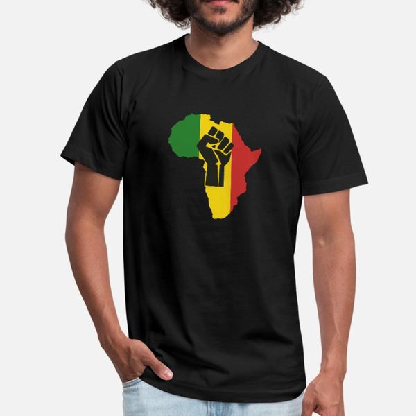 african power t shirt men printing 100% cotton crew neck outfit gift basic spring natural shirt