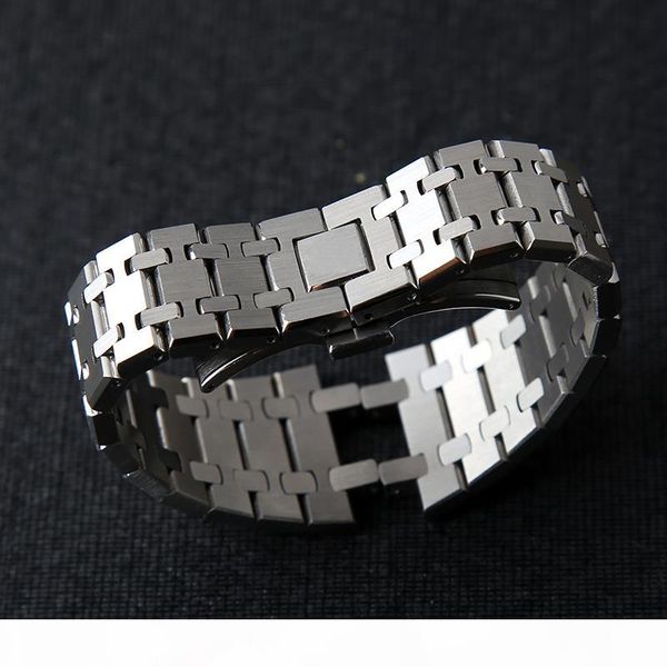 watchband 21mm 26mm men women full stainless steel watch band bracelet for ap royal oak strap folding buckle with engraving t200113, Black;brown
watchband 21mm 26mm men women full stainless steel watch band bracelet for ap royal oak strap folding buckle with engraving t200113, Black;brown