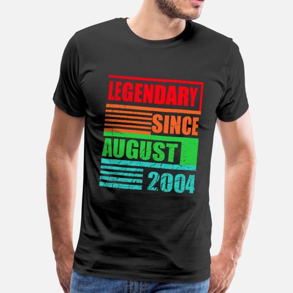 16th birthday legendary since august 2004 t shirt men designs tee shirt round neck outfit fitness comical spring autumn pattern shirt
16th birthday legendary since august 2004 t shirt men designs tee shirt round neck outfit fitness comical spring autumn pattern shirt