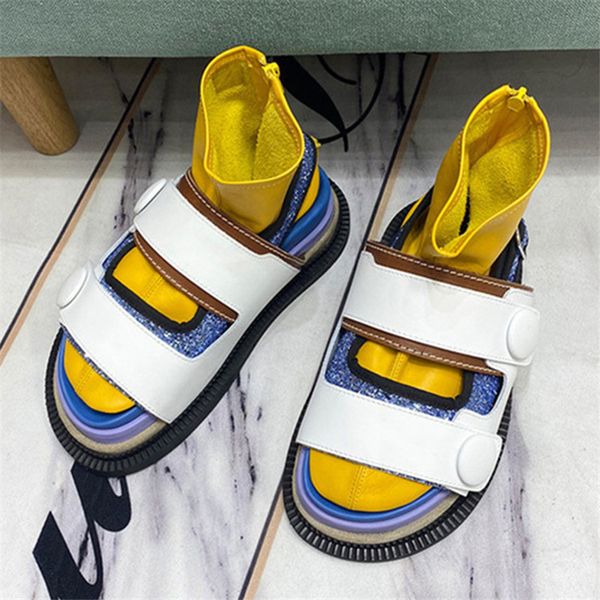 2020 new casual women sandals thick sole flat shoes woman height increasing ladies summer sandal with socks sandalias mujer, Black
2020 new casual women sandals thick sole flat shoes woman height increasing ladies summer sandal with socks sandalias mujer, Black