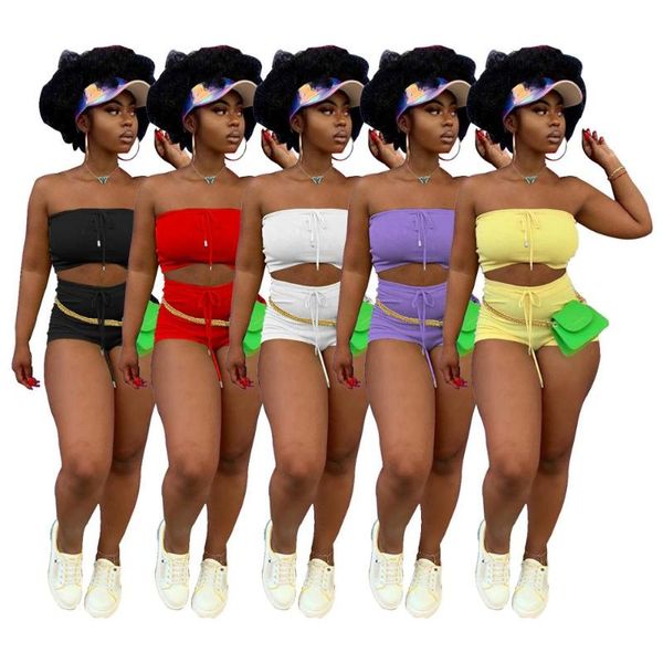 ladies casual streetwear biker shorts two pieces women fashion strapless sleeveless cropped and shorts sports tracksuit, Gray
ladies casual streetwear biker shorts two pieces women fashion strapless sleeveless cropped and shorts sports tracksuit, Gray