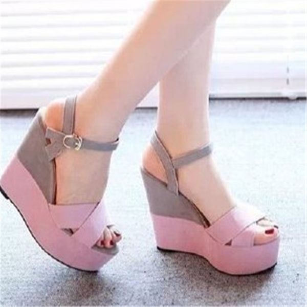 2020 new grind arenaceous wedge sandals women summer high and elegant princess sponge thick waterproof platform peep-toe shoes, Black
2020 new grind arenaceous wedge sandals women summer high and elegant princess sponge thick waterproof platform peep-toe shoes, Black