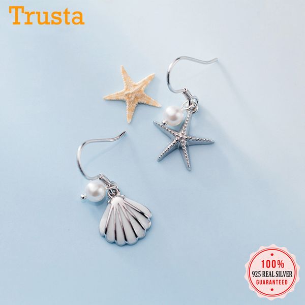 dangle & chandelier trustdavis 925 sterling silver lovely asymmetric starfish shells earrings for women wedding party s925 jewelry gift dt56
dangle & chandelier trustdavis 925 sterling silver lovely asymmetric starfish shells earrings for women wedding party s925 jewelry gift dt56