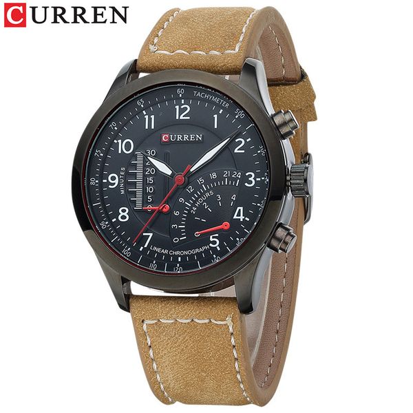curren men watches leather strap waterproof sports quartz wristwatch for men watches male clock reloj hombre, Slivery;brown
curren men watches leather strap waterproof sports quartz wristwatch for men watches male clock reloj hombre, Slivery;brown