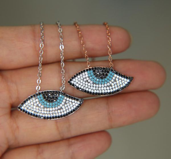 2020 low price gold rose color women necklacemicro pave blue cz evil eye shape charm pendant fashion evil eye pendant, Silver
2020 low price gold rose color women necklacemicro pave blue cz evil eye shape charm pendant fashion evil eye pendant, Silver