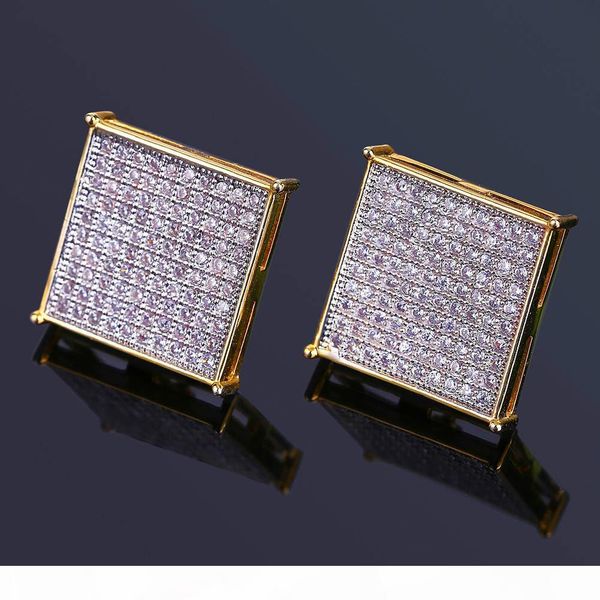 men's luxury zircon fashion earrings & ear studs gold plated square earring hip hop men women cool gift earring charms jew, Golden;silver
men's luxury zircon fashion earrings & ear studs gold plated square earring hip hop men women cool gift earring charms jew, Golden;silver