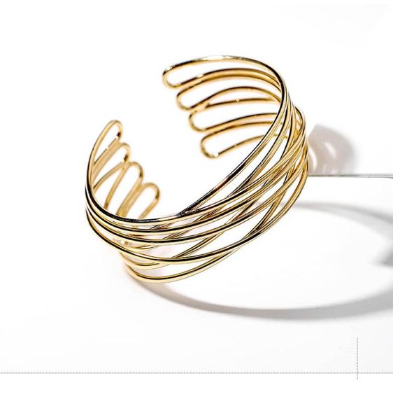 multi-layer wide metal decorative opening bracelet punk style ladies fashion atmosphere exaggerated bracelet, Black
multi-layer wide metal decorative opening bracelet punk style ladies fashion atmosphere exaggerated bracelet, Black