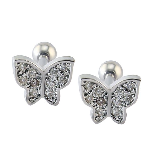 stud butterfly cartilage earring piercing jewelry cute earrings for girls cubic zirconia ear studs, Golden;silver
stud butterfly cartilage earring piercing jewelry cute earrings for girls cubic zirconia ear studs, Golden;silver