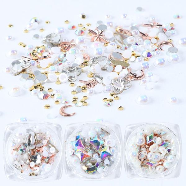 1 box mixed nail rhinestones crystal gems gold ab shiny stones 3d design charms decoration diy nail art accessories ji1018, Silver;gold
1 box mixed nail rhinestones crystal gems gold ab shiny stones 3d design charms decoration diy nail art accessories ji1018, Silver;gold