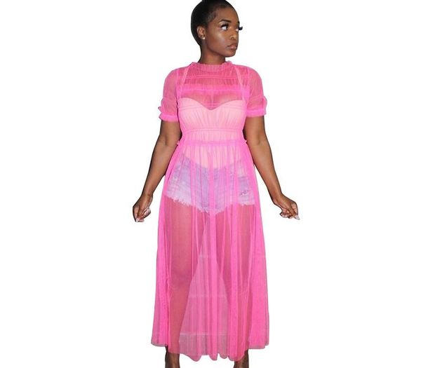liooil see through mesh maxi dress women clothes 2020 neon green dress o neck plus size party club wear long dresses, Black;gray
liooil see through mesh maxi dress women clothes 2020 neon green dress o neck plus size party club wear long dresses, Black;gray