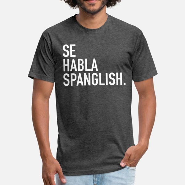 se habla spanglish испаноязычных слэнговая тенниска мужчина заказные 100% хлопок s-xxxl vintage fit смешного лето новизна рубашка
se habla spanglish испаноязычных слэнговая тенниска мужчина заказные 100% хлопок s-xxxl vintage fit смешного лето новизна рубашка