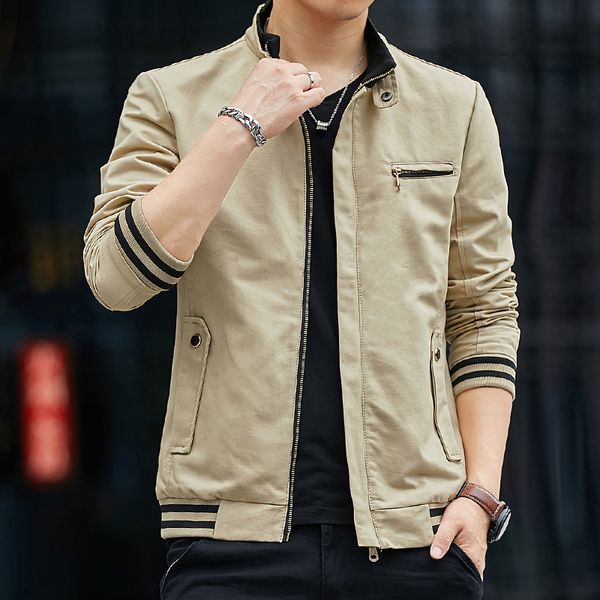 2020 spring and autumn new mens solid color bomber jacket male fashion casual zipper jackets man outwear slim fit mens coat, Black;brown
2020 spring and autumn new mens solid color bomber jacket male fashion casual zipper jackets man outwear slim fit mens coat, Black;brown