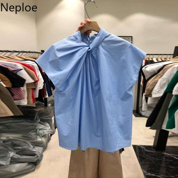 neploe pure cross-pleated shirt female summer fashion new loose bottom blouse o-neck short sleeve casual blusas 1a737 200924, White
neploe pure cross-pleated shirt female summer fashion new loose bottom blouse o-neck short sleeve casual blusas 1a737 200924, White