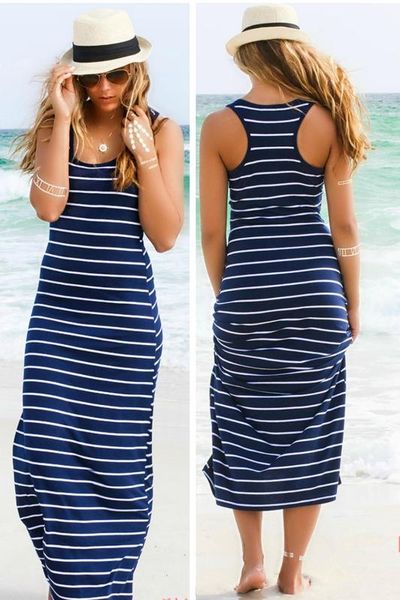 2020 women plus size maxi long dress summer loose causal cotton ladies beach vest dress strip boho sleeveless pareo q046, White;black
2020 women plus size maxi long dress summer loose causal cotton ladies beach vest dress strip boho sleeveless pareo q046, White;black