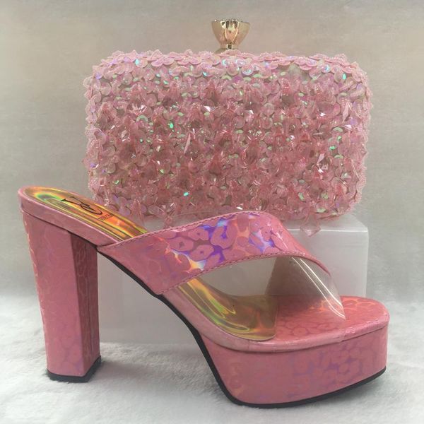 italian shoes with matching bags african high heel women shoes and bag set for pink party, Black
italian shoes with matching bags african high heel women shoes and bag set for pink party, Black