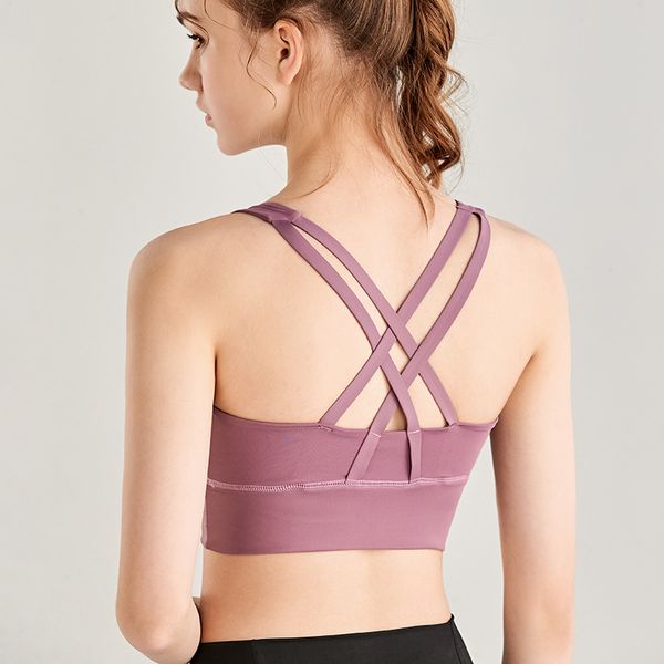 sportswear for women shockproof push up yoga bra strappy beauty back running fitness pullover vest for ladies with padded, White;black
sportswear for women shockproof push up yoga bra strappy beauty back running fitness pullover vest for ladies with padded, White;black
