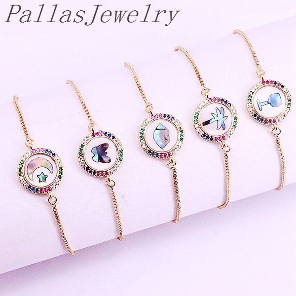 12pcs,colorful rainbow zirconia cz micro pave new fashion charm shell round bracelets for women, Black
12pcs,colorful rainbow zirconia cz micro pave new fashion charm shell round bracelets for women, Black