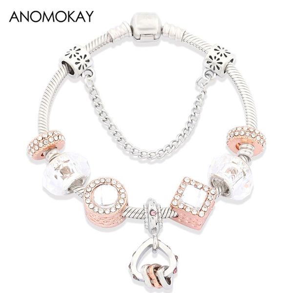 charm bracelets drop classic gold color heart pendant & bangles white crystal beads diy jewelry gift, Golden;silver
charm bracelets drop classic gold color heart pendant & bangles white crystal beads diy jewelry gift, Golden;silver