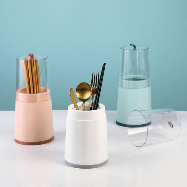 1pc plastic chopsticks holder with lid dustproof kitchen flatware storage box chopsticks rack
1pc plastic chopsticks holder with lid dustproof kitchen flatware storage box chopsticks rack