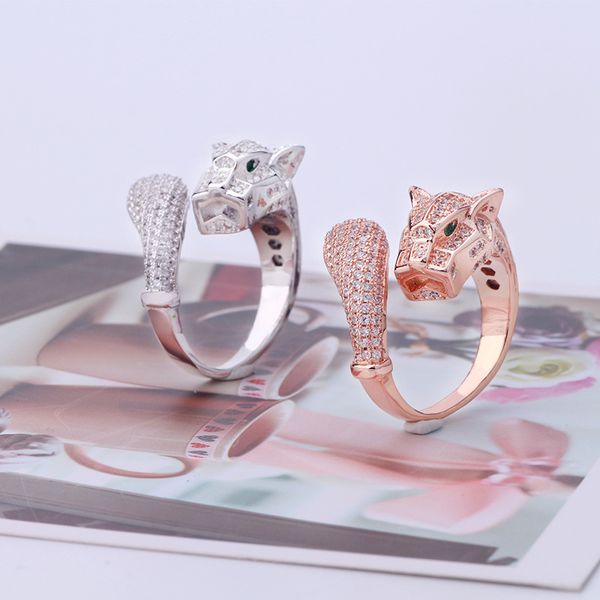 rose gold diamond leopard ring female open jewelry animal rings retro party wedding gift accessories, Silver
rose gold diamond leopard ring female open jewelry animal rings retro party wedding gift accessories, Silver