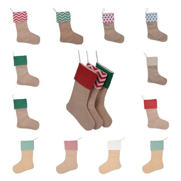 30*45cm christmas stocking gift bags xmas 10 styles plain burlap decorative socks zza2470 200pcs
30*45cm christmas stocking gift bags xmas 10 styles plain burlap decorative socks zza2470 200pcs
