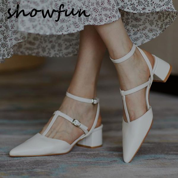 women's genuine leather t-strap ankle buckle mary jane thick high heel sandals pointed toe elegant ladies slim dress pumps shoes, Black
women's genuine leather t-strap ankle buckle mary jane thick high heel sandals pointed toe elegant ladies slim dress pumps shoes, Black