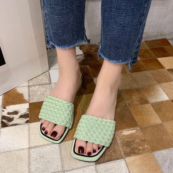 brand design summer women slippers weave mid heel slippers fashion chunky heel slides women open toe slides beige green, Black
brand design summer women slippers weave mid heel slippers fashion chunky heel slides women open toe slides beige green, Black