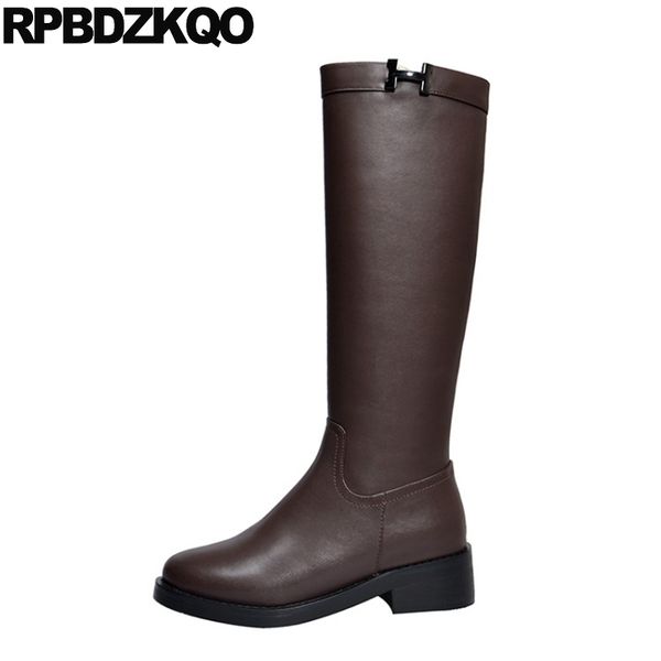 autumn long winter tall boots 2020 equestrian shoes women female knee high riding chunky casual brown round toe, Black
autumn long winter tall boots 2020 equestrian shoes women female knee high riding chunky casual brown round toe, Black
