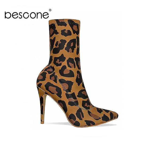 bescone women's boots fashion leopard print handmade ladies boots thin heel super high heel pointed toe shoes women bm568, Black
bescone women's boots fashion leopard print handmade ladies boots thin heel super high heel pointed toe shoes women bm568, Black