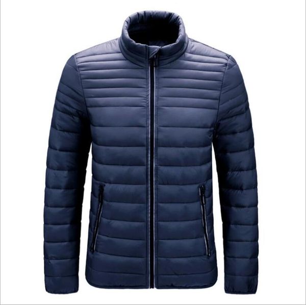 2020 winter casual coat men parkas warm jacket cotton jacket mens clothes, Black