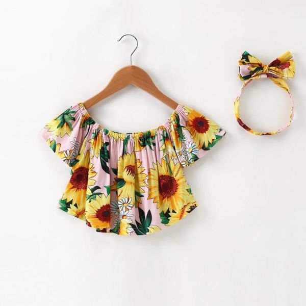 fashion toddler baby girls kids off shoulder ruffle floral blouse headband 2020 summer girls casual sunsuit outfits clothes, White
fashion toddler baby girls kids off shoulder ruffle floral blouse headband 2020 summer girls casual sunsuit outfits clothes, White