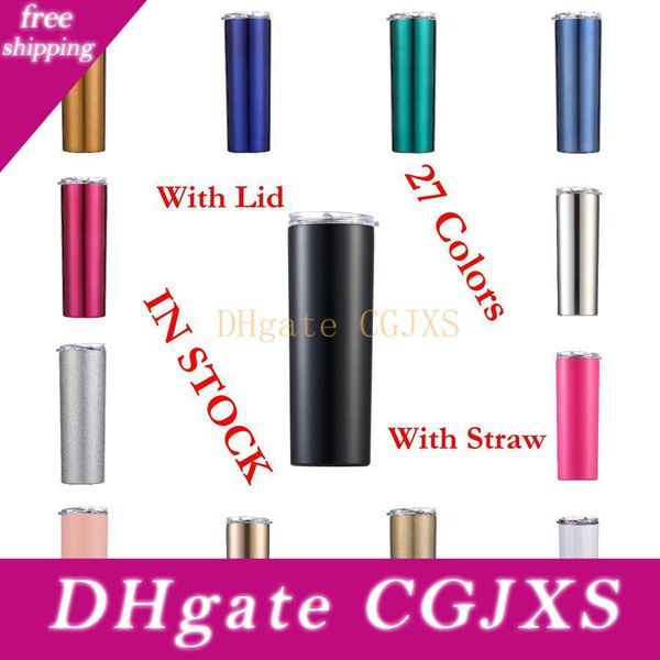 20oz skinny tumbler 27 colors straight cup stainless steel vacuum insulated beer coffee mugs with lid and straw ljjo7464 -4
20oz skinny tumbler 27 colors straight cup stainless steel vacuum insulated beer coffee mugs with lid and straw ljjo7464 -4