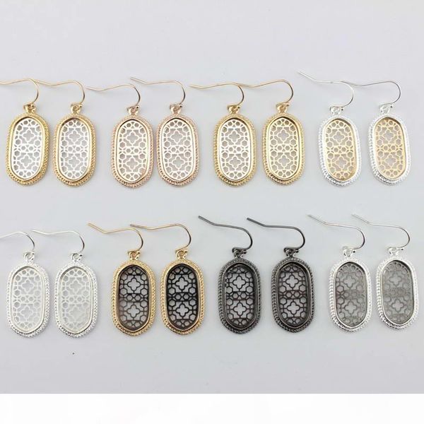 selling boutique filigree oval dangle earrings two tone filigree earrings for women fashion filigree pattern statement jewelry, Silver 
selling boutique filigree oval dangle earrings two tone filigree earrings for women fashion filigree pattern statement jewelry, Silver