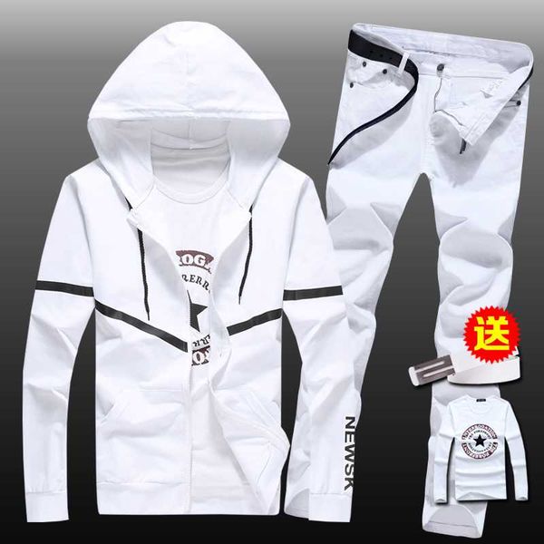 men's casual 2pcs set hoodie sweatshirt jeans pants long sleeve coat long black/white trousers for male autumn e37, Gray
men's casual 2pcs set hoodie sweatshirt jeans pants long sleeve coat long black/white trousers for male autumn e37, Gray