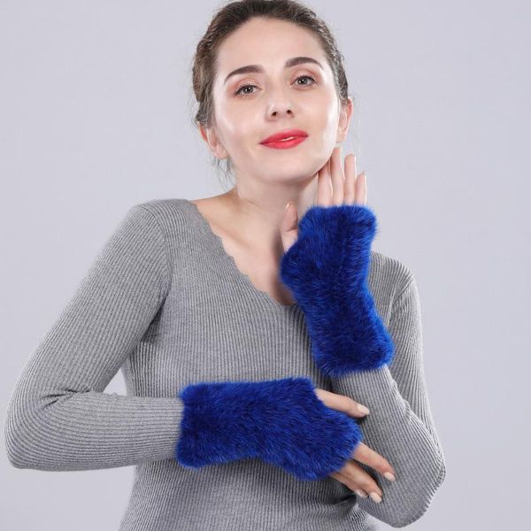 lady genuine gloves women knitted real fingerless gloves lady good elasticity real mittens, Blue;gray
lady genuine gloves women knitted real fingerless gloves lady good elasticity real mittens, Blue;gray