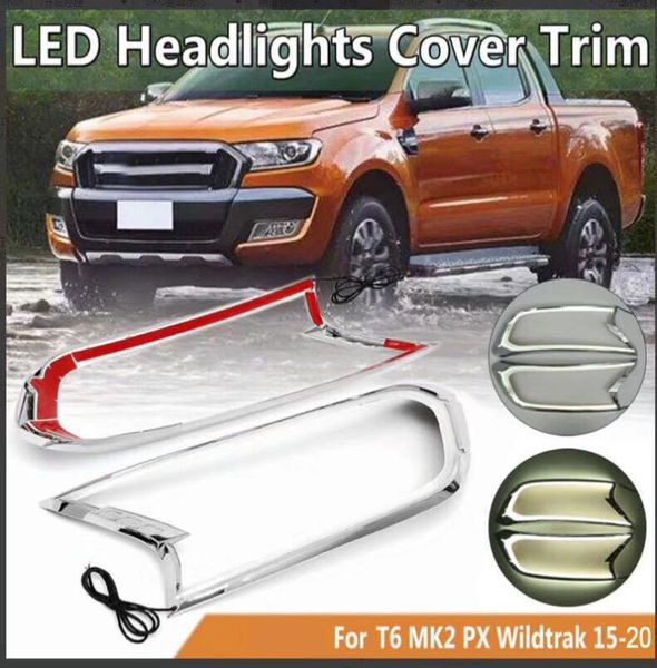 chrome front led headlight lamp cover drl daytime running lamp cover for range t6 2 px wildtrak 2020-2020
chrome front led headlight lamp cover drl daytime running lamp cover for range t6 2 px wildtrak 2020-2020
