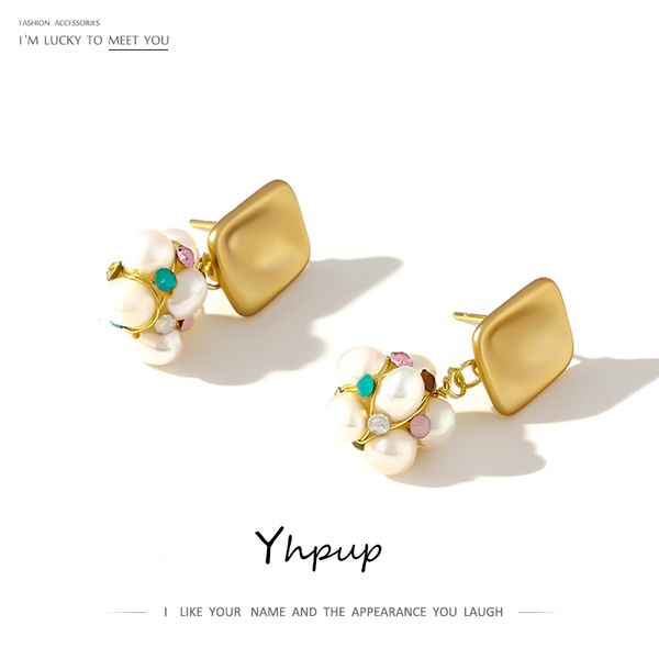 dangle & chandelier yhpup baroque elegant flower pearls earrings geometric copper for female party wedding bridal jewelry s925 post, Silver
dangle & chandelier yhpup baroque elegant flower pearls earrings geometric copper for female party wedding bridal jewelry s925 post, Silver