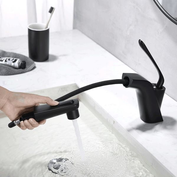 basin faucets chrome/black pull out bathroom faucet single hole cold and water tap basin faucet mixer taps
basin faucets chrome/black pull out bathroom faucet single hole cold and water tap basin faucet mixer taps