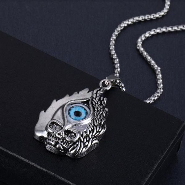 2020 western vintage hip-hop plain pendant necklace titanium steel skull eye pendant necklace trendy male jewelry, Silver
2020 western vintage hip-hop plain pendant necklace titanium steel skull eye pendant necklace trendy male jewelry, Silver