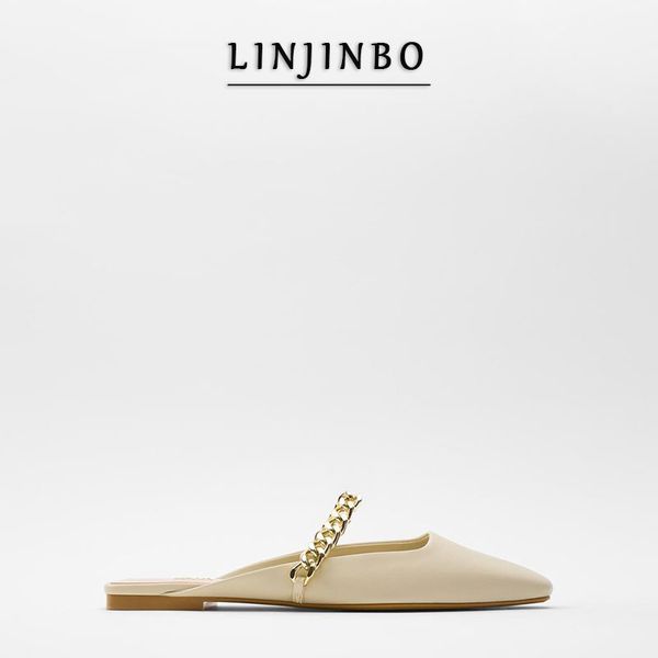 2020 metal chain decoration flat mules shoes women mary jane slingback slippers women square toe shoes, Black
2020 metal chain decoration flat mules shoes women mary jane slingback slippers women square toe shoes, Black