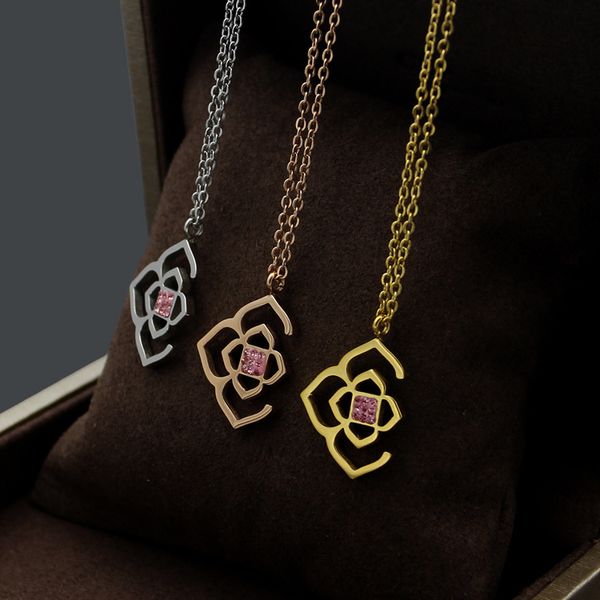 new arrive fashion lady titanium steel 18k plated gold necklaces with hollow out pink diamond flower pendant bracelet earrings 3 color, Silver
new arrive fashion lady titanium steel 18k plated gold necklaces with hollow out pink diamond flower pendant bracelet earrings 3 color, Silver