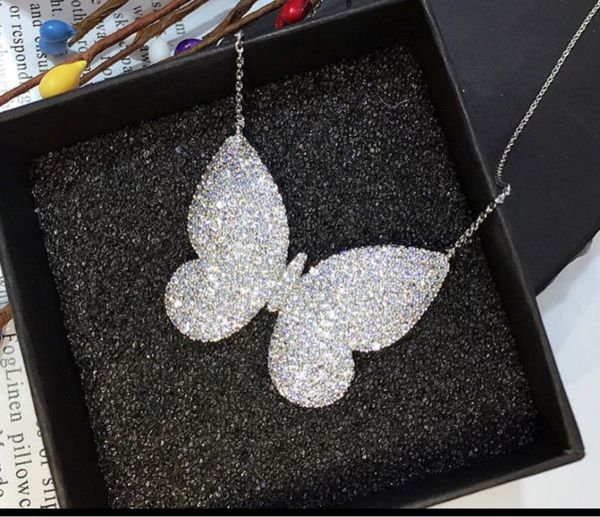 missvikki noble butterfly pendant chain necklace full micro cubic zirconia bijoux accessories gift for women, Silver
missvikki noble butterfly pendant chain necklace full micro cubic zirconia bijoux accessories gift for women, Silver