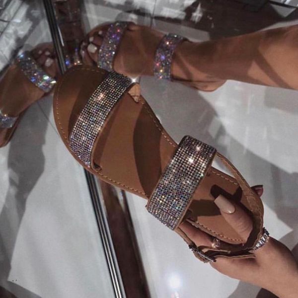 rhinestones sandals for women summer shoes gladiator flat sandals buckle strap casual shoes chaussure femme, Black
rhinestones sandals for women summer shoes gladiator flat sandals buckle strap casual shoes chaussure femme, Black