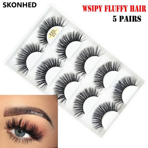 5 pairs 3d mink hair false eyelashes full volume wispies fluffy lashes handmade natural long lash eye makeup tools
5 pairs 3d mink hair false eyelashes full volume wispies fluffy lashes handmade natural long lash eye makeup tools