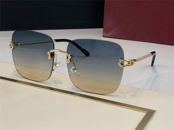 new fashion rimless design sunglasses 0246 metal frame square lens low profile simple uv400 protective glasses eyeglass lens and flat lens, White;black
new fashion rimless design sunglasses 0246 metal frame square lens low profile simple uv400 protective glasses eyeglass lens and flat lens, White;black