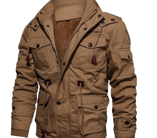puimentiua mens jacket coats 2019 new long sleeve stand collar cotton jackets coats plus size 4xl mens thicken hooded cargo coat t200103, Black;brown
puimentiua mens jacket coats 2019 new long sleeve stand collar cotton jackets coats plus size 4xl mens thicken hooded cargo coat t200103, Black;brown