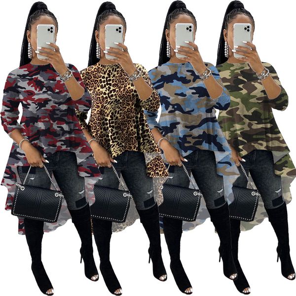 x9219 fall fashion print stitching big swing t-shirt style european and american women's clothing 2020, White
x9219 fall fashion print stitching big swing t-shirt style european and american women's clothing 2020, White