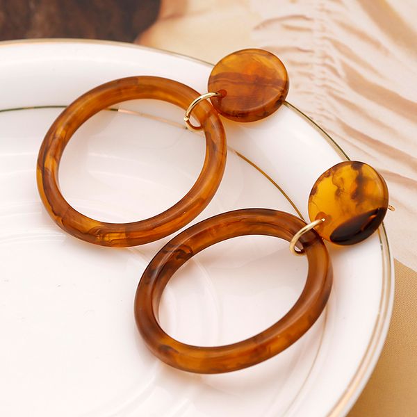 aensoa vintage acrylic resin round geometric drop earrings fashion brown beige resin statement dangle earrings for women jewelry, Silver
aensoa vintage acrylic resin round geometric drop earrings fashion brown beige resin statement dangle earrings for women jewelry, Silver