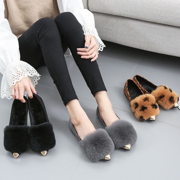 metal pointed toe hair flats leopard winter plush shoes 42/43 shallow furry woman loafers boat shoes casual footwear 2020, Black
metal pointed toe hair flats leopard winter plush shoes 42/43 shallow furry woman loafers boat shoes casual footwear 2020, Black